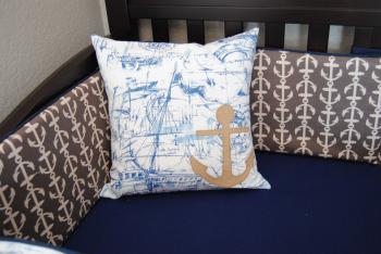 Nautical Pillow Cover